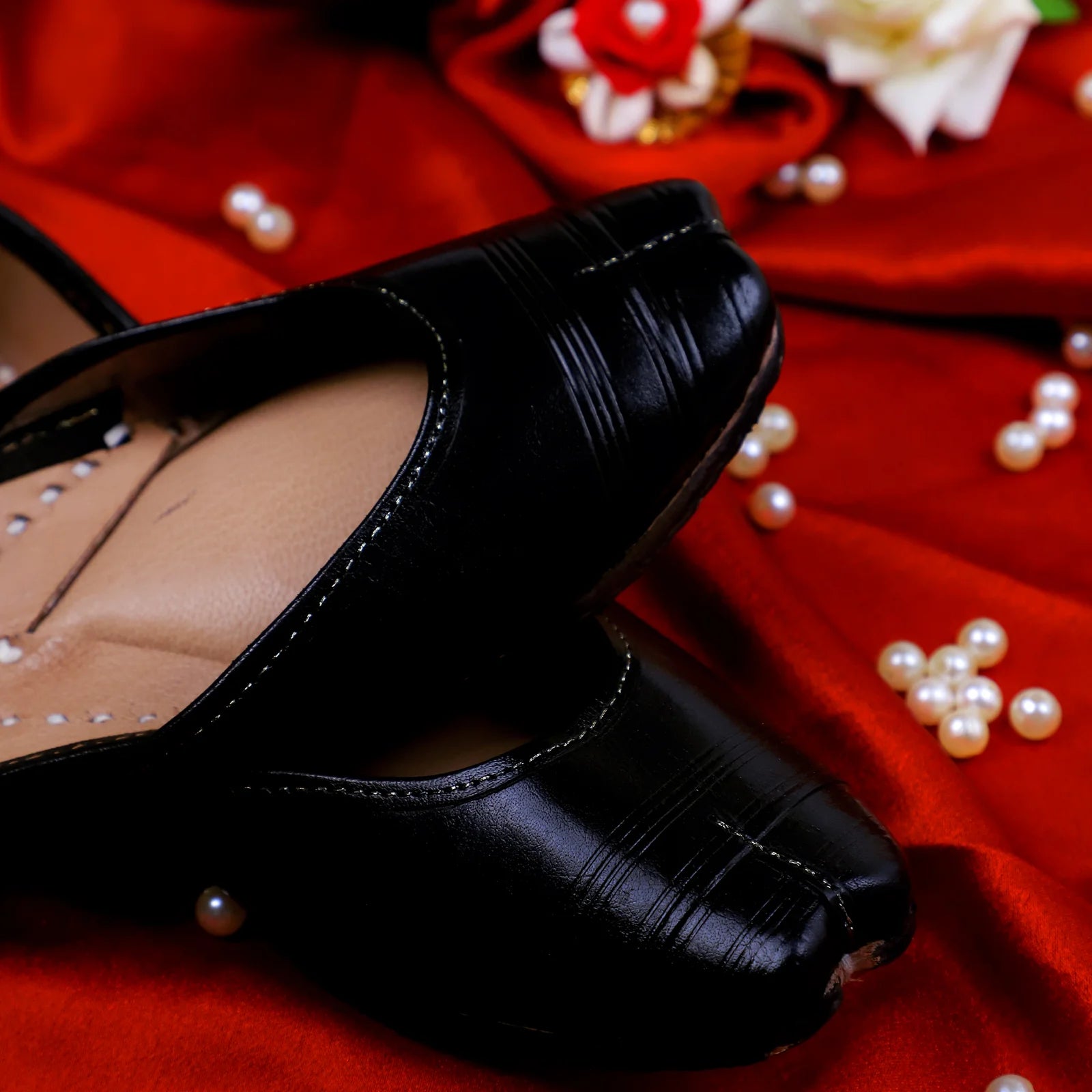 Shoes Black Jutti For Girl Basic Black Jutti - Main Image