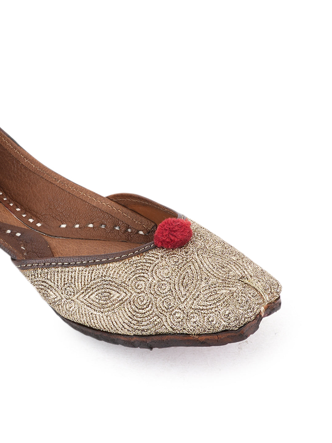 Golden Zari Royale - a handcrafted jutti