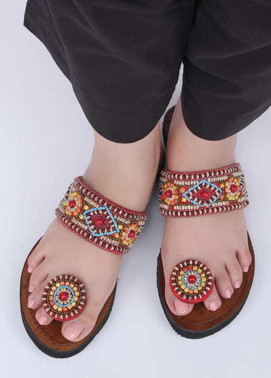 Maasai Muse Beaded Kolhapuri