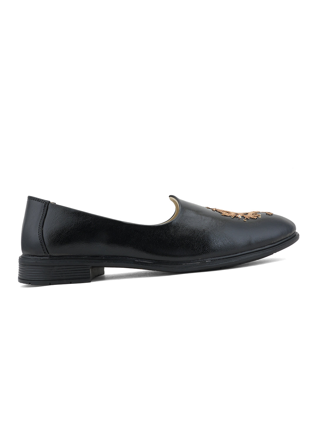 Mens embrodried loafer-Black