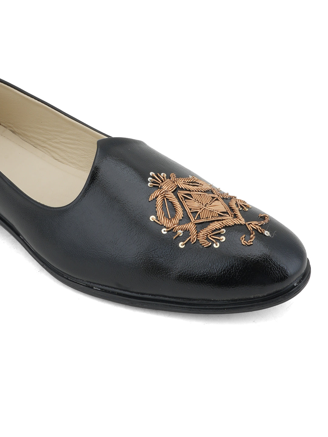 Mens embrodried loafer-Black