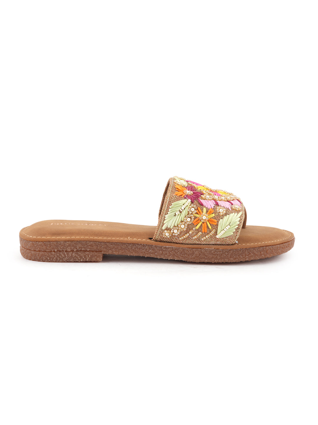 Meher Floral Embroidered Slip-Ons