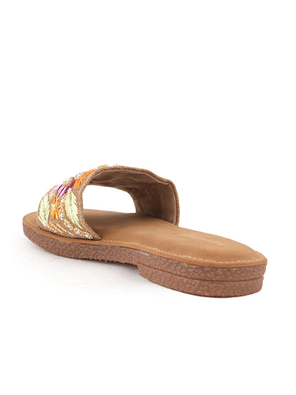 Meher Floral Embroidered Slip-Ons