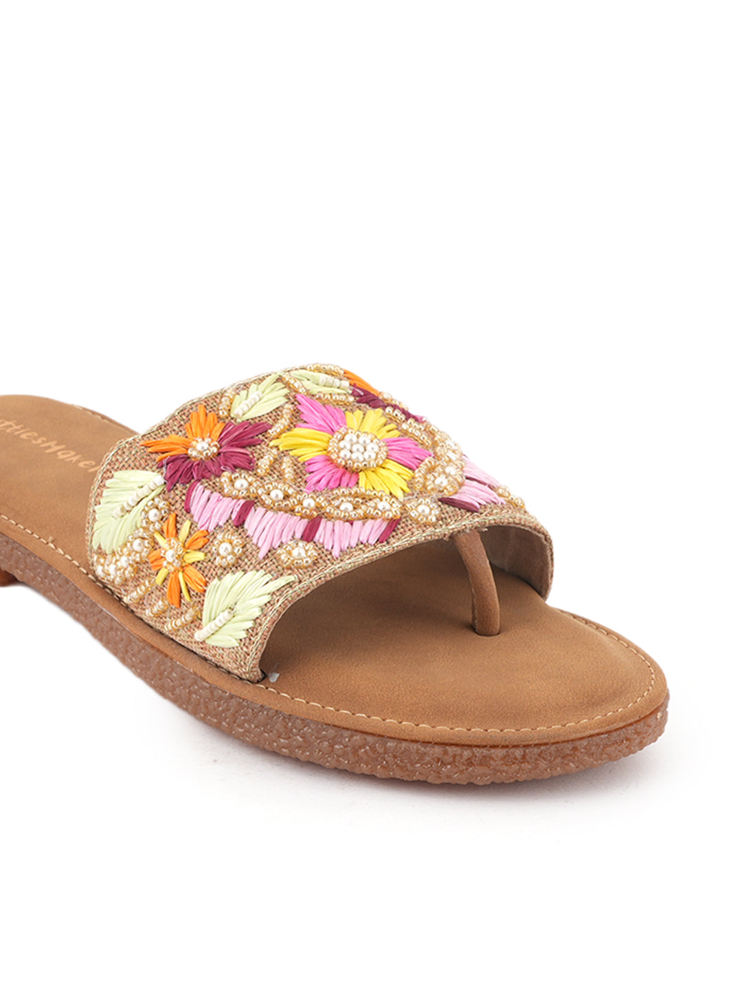 Meher Floral Embroidered Slip-Ons