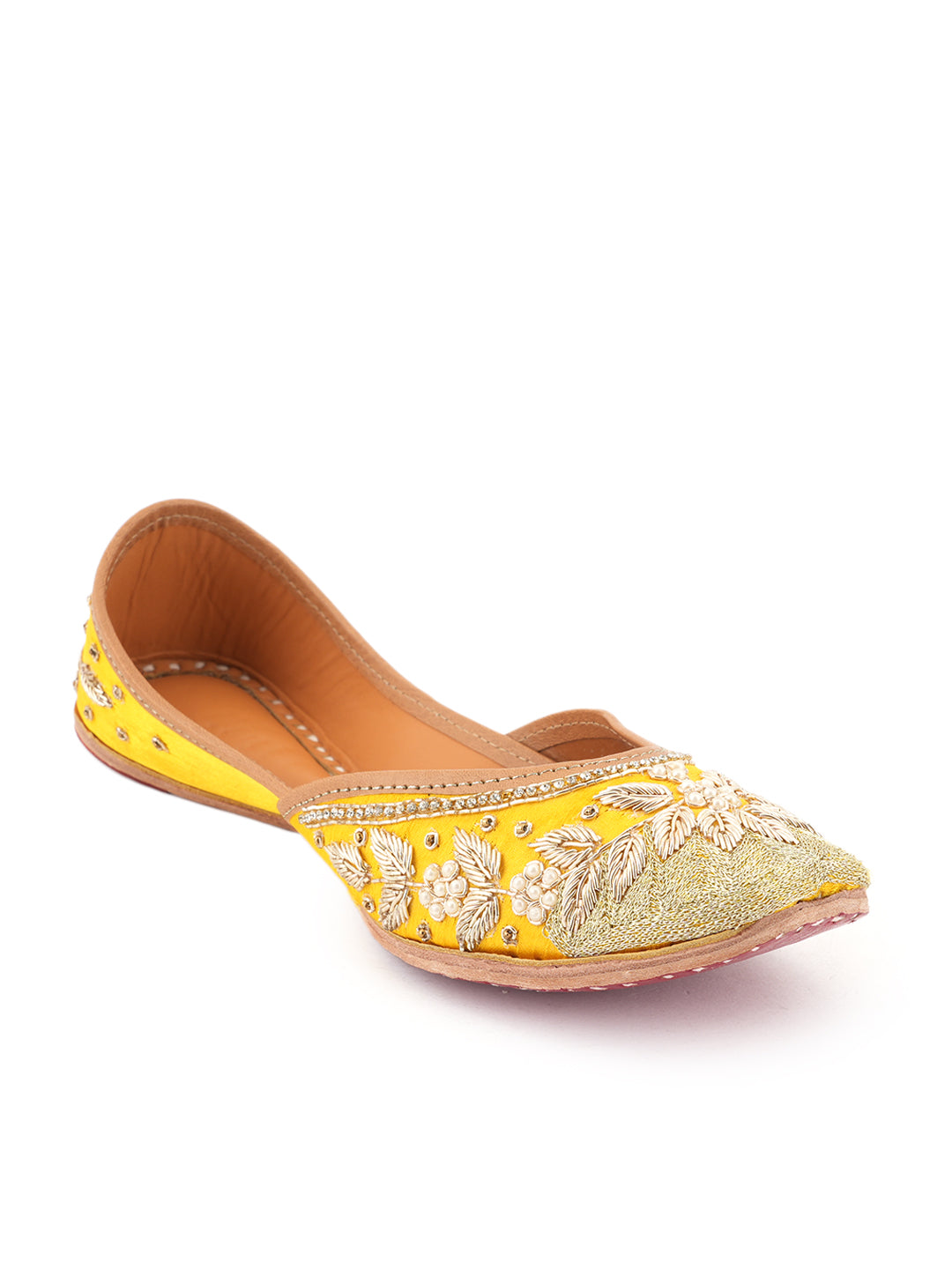 Sunlit Fleur Leather Jutti
