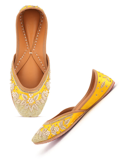 Sunlit Fleur Leather Jutti