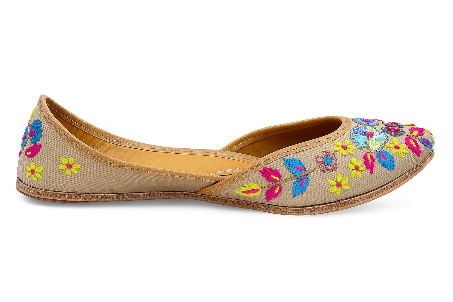 phoolwari glow jutti